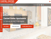 Tablet Screenshot of carmelcenterapts.com